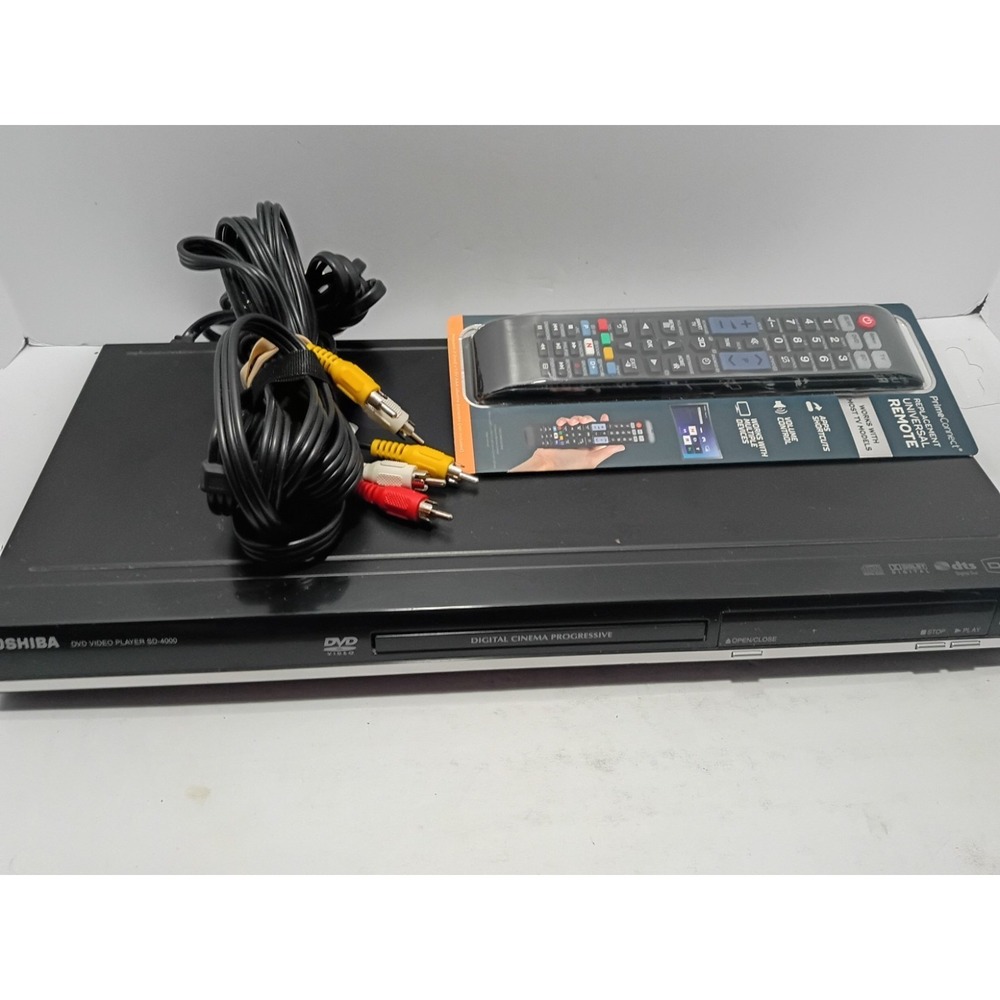 Toshiba SD-4000KU2 DVD Player Digital Cinema Progressive Black w Remote